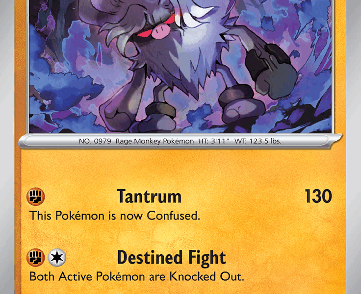 Annihilape Pokemon Kaart