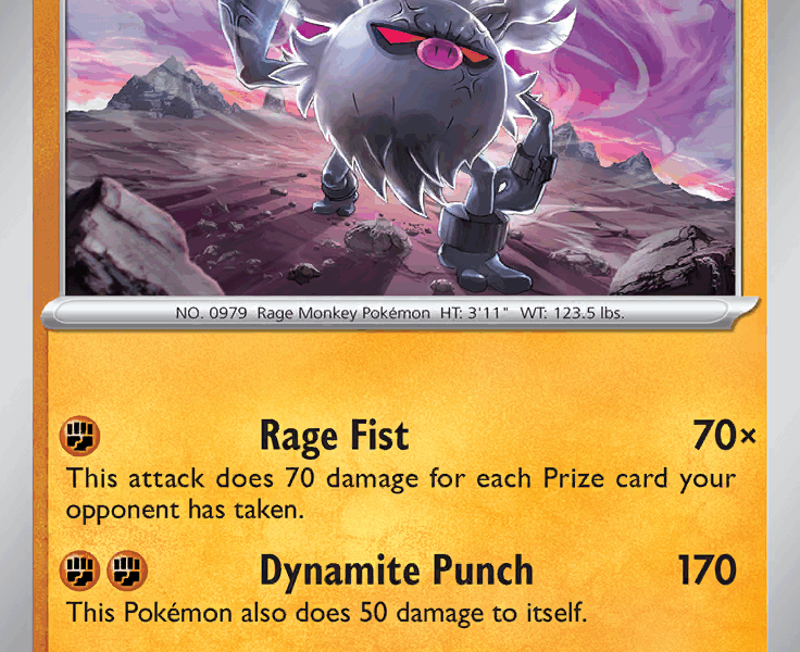 Annihilape Pokemon Kaart