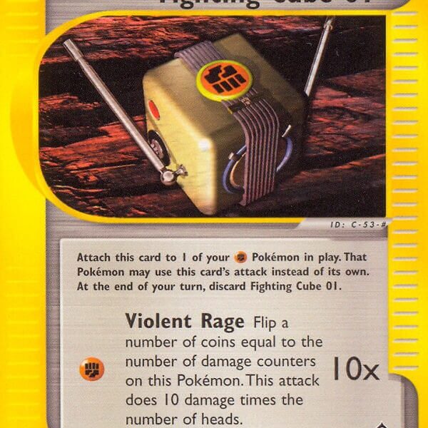 Fighting Cube 01 Pokemon Kaart