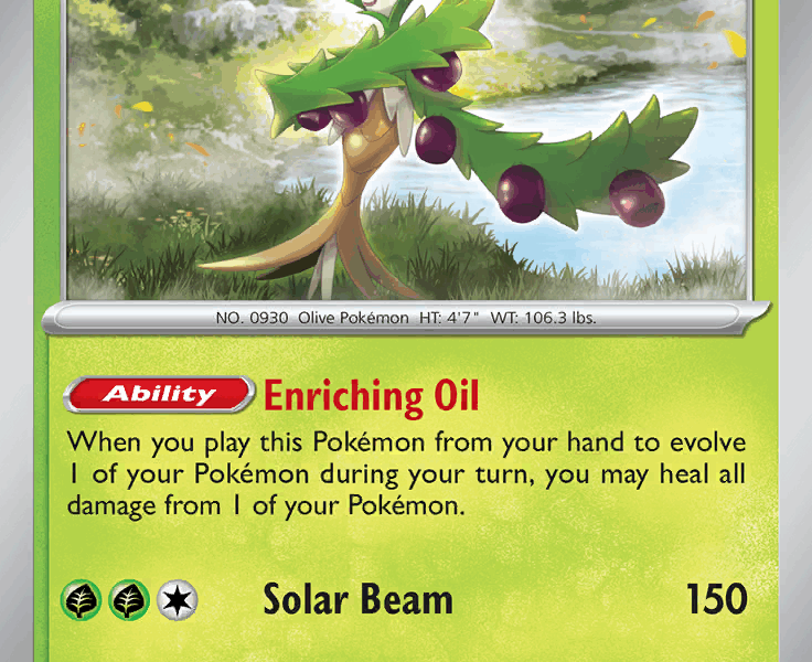Arboliva Pokemon Kaart