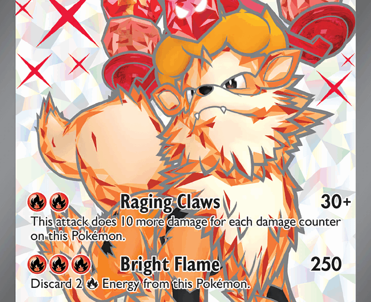 Arcanine ex Pokemon Kaart