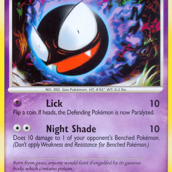 Gastly Pokemon Kaart