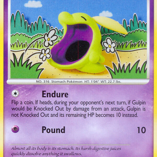 Gulpin Pokemon Kaart