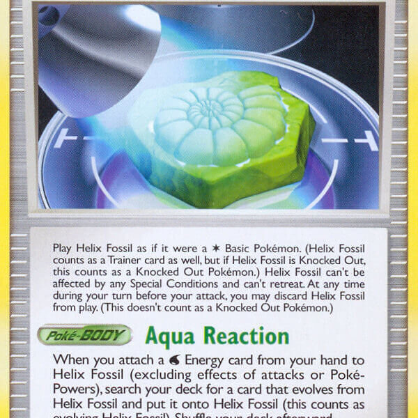 Helix Fossil Pokemon Kaart