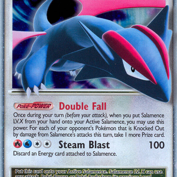 Salamence LV.X Pokemon Kaart