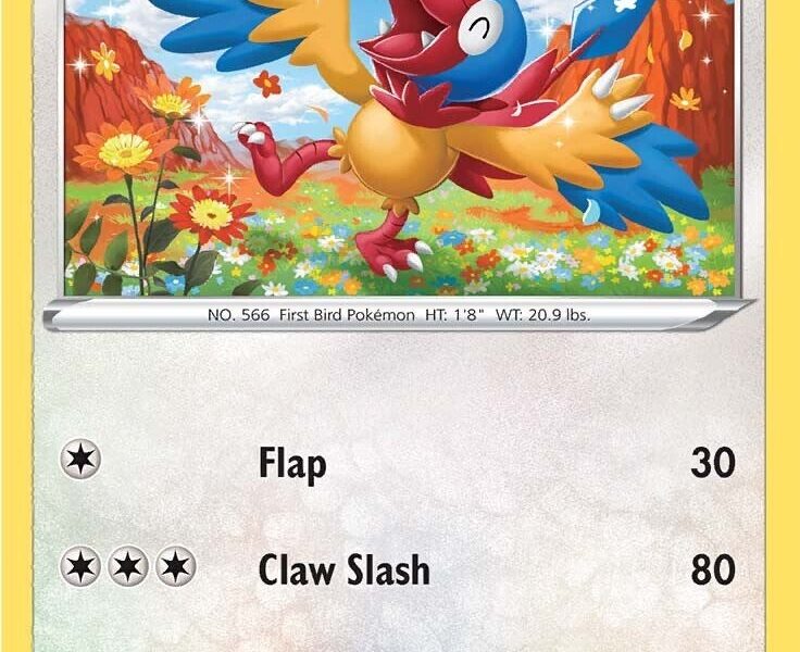 Archen Pokemon Kaart