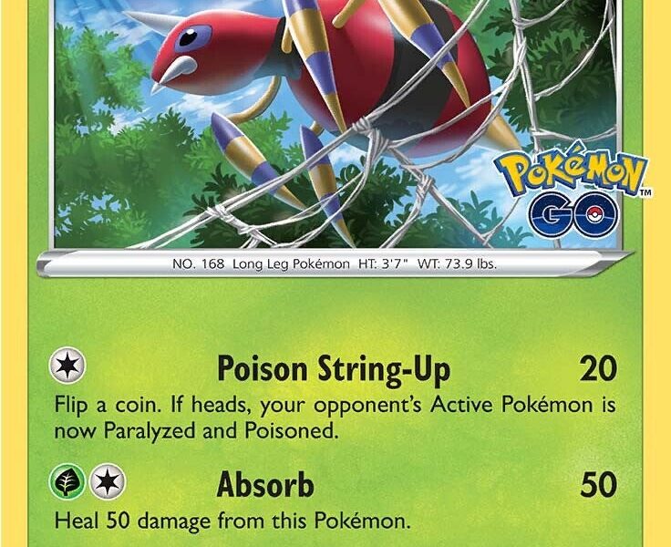 Ariados Pokemon Kaart