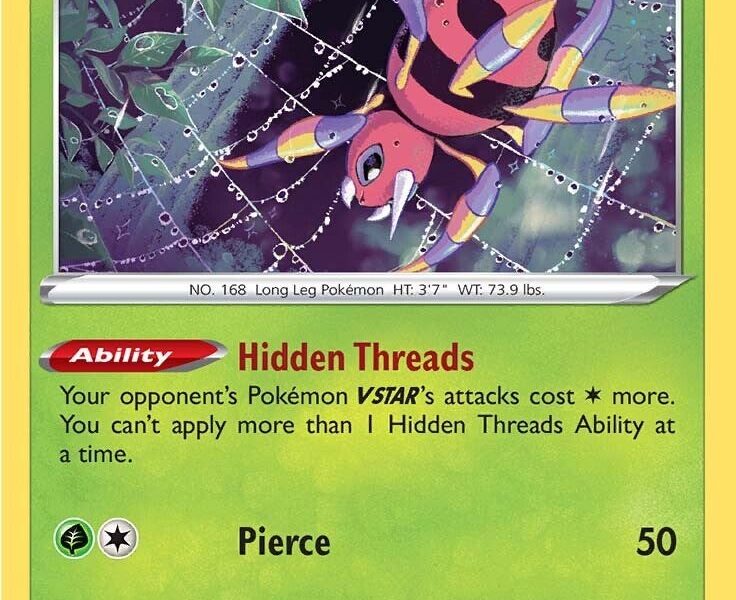 Ariados Pokemon Kaart