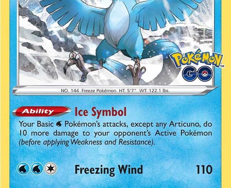 Articuno Pokemon Kaart