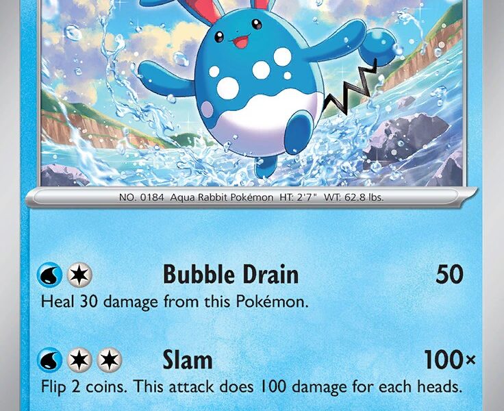Azumarill Pokemon Kaart