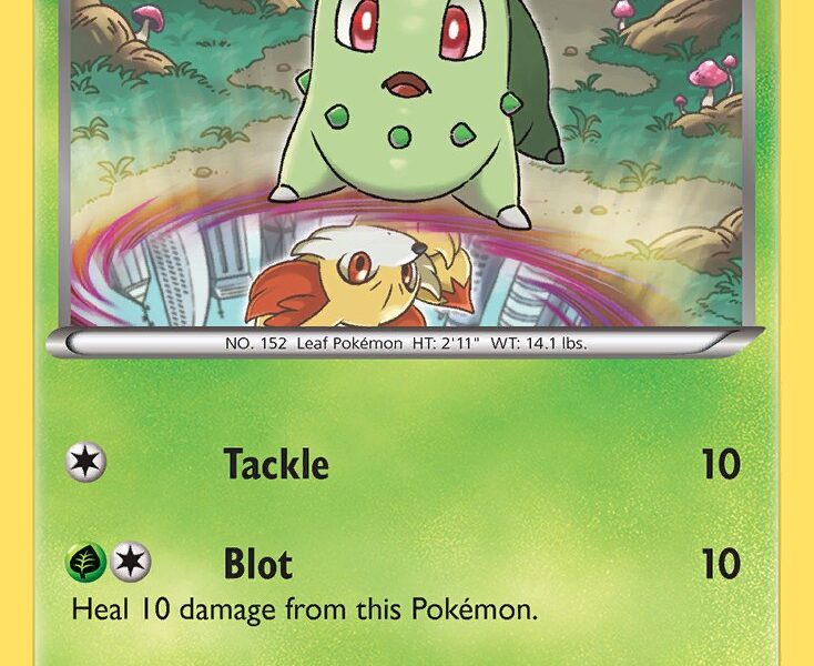 Chikorita Pokemon Kaart