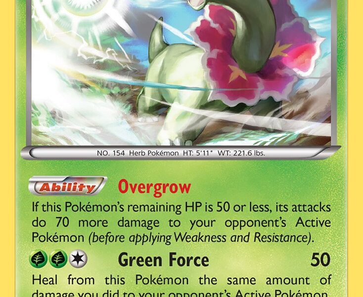 Meganium Pokemon Kaart