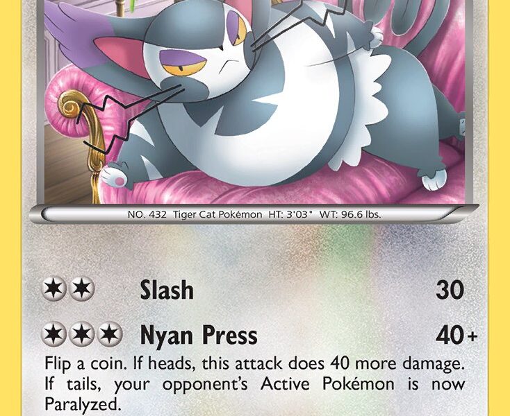 Purugly Pokemon Kaart