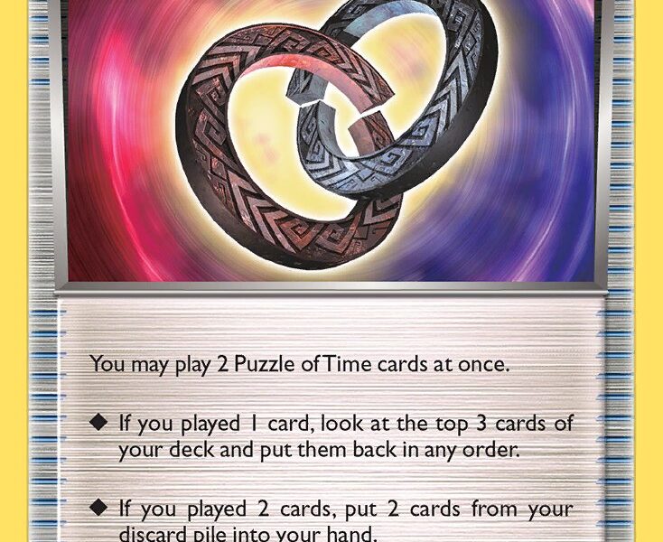 Puzzle of Time Pokemon Kaart