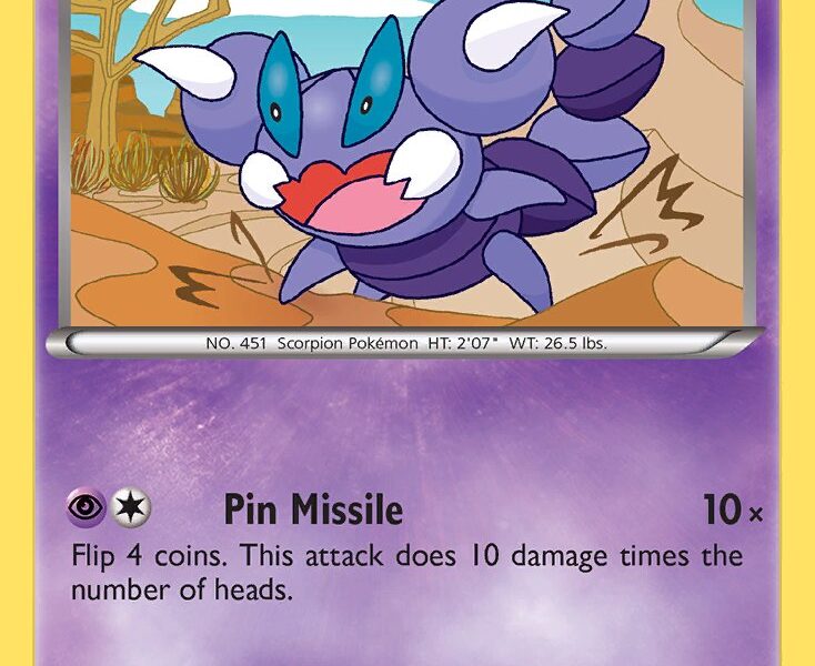 Skorupi Pokemon Kaart