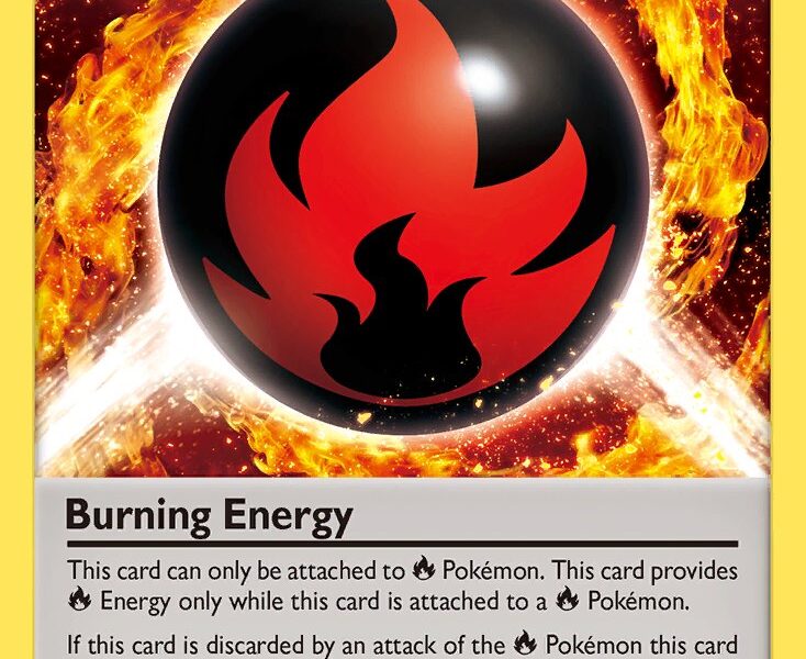 Burning Energy Pokemon Kaart