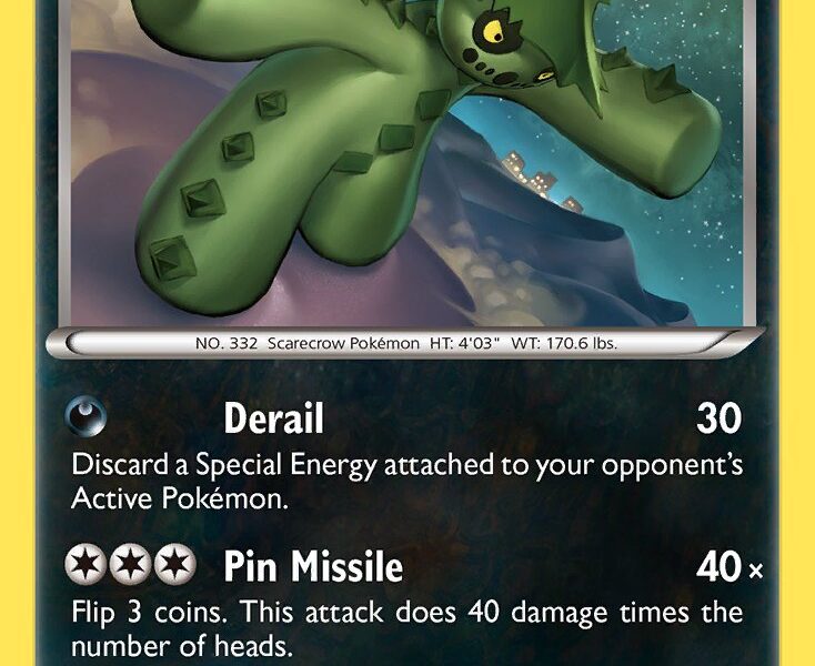 Cacturne Pokemon Kaart