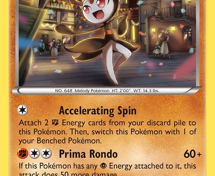 Meloetta Pokemon Kaart