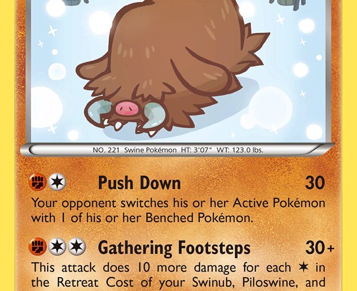 Piloswine Pokemon Kaart