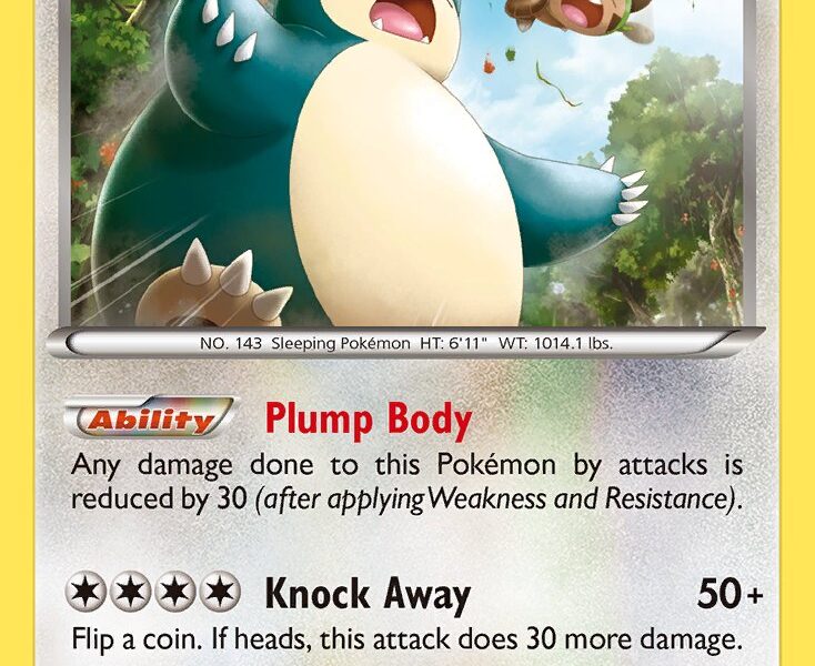 Snorlax Pokemon Kaart