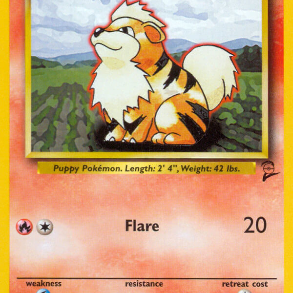 Growlithe Pokemon Kaart