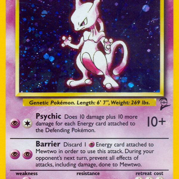 Mewtwo Pokemon Kaart