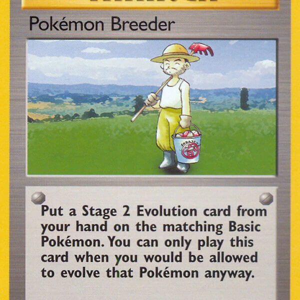Pokémon Breeder Pokemon Kaart