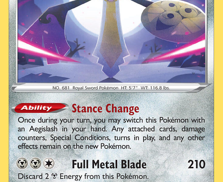 Aegislash Pokemon Kaart
