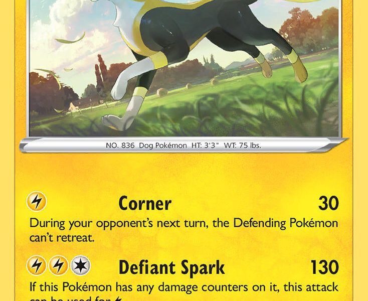 Boltund Pokemon Kaart