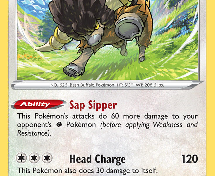 Bouffalant Pokemon Kaart
