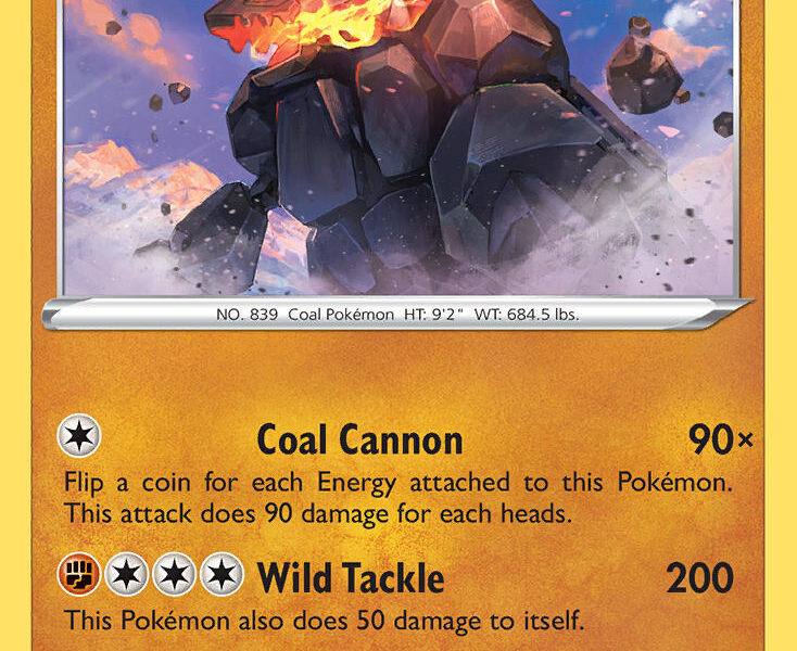 Coalossal Pokemon Kaart