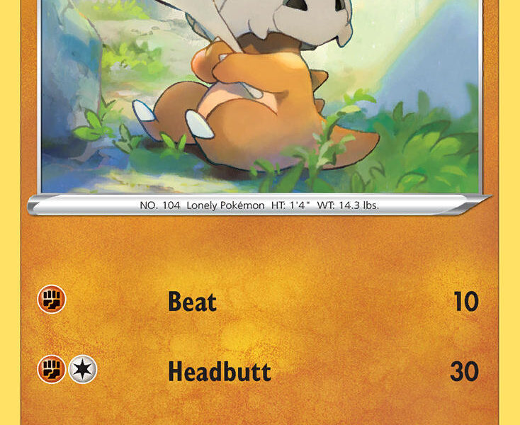 Cubone Pokemon Kaart