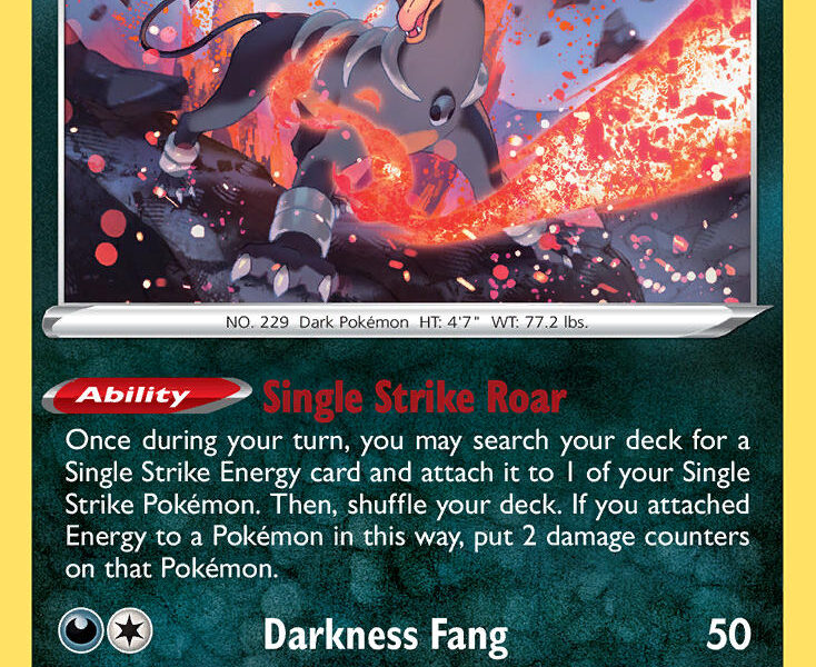 Houndoom Pokemon Kaart