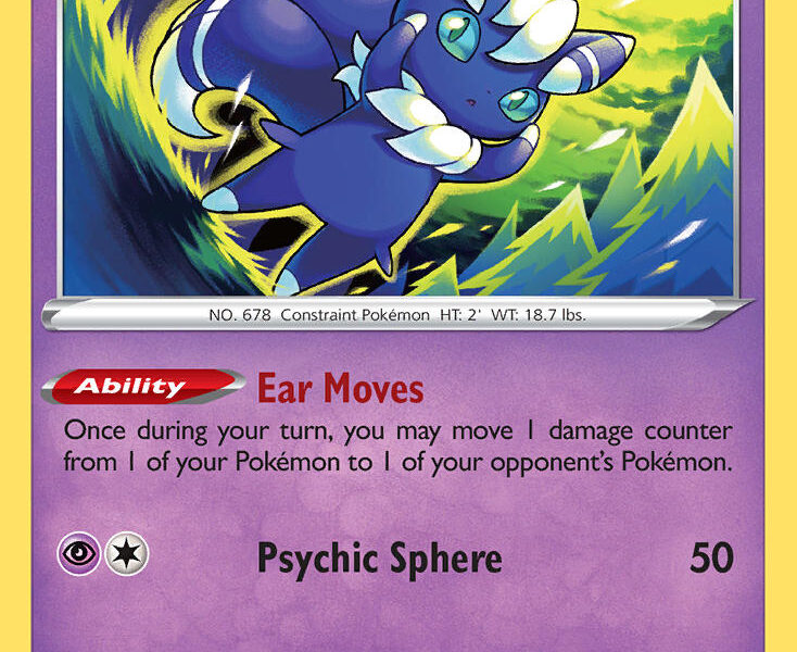 Meowstic Pokemon Kaart