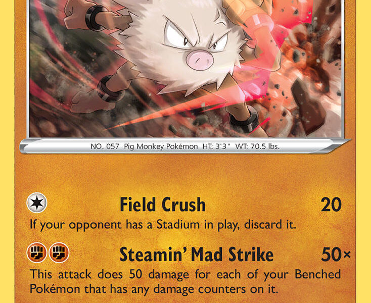 Primeape Pokemon Kaart