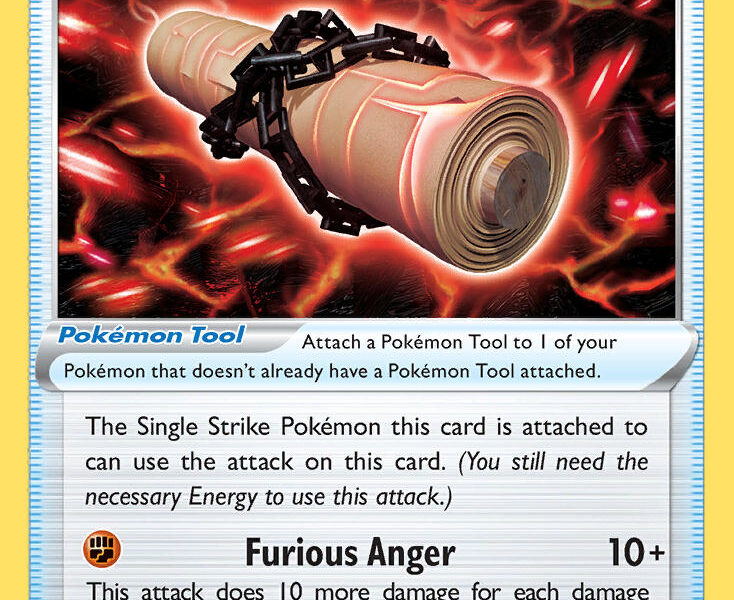 Single Strike Scroll of Scorn Pokemon Kaart