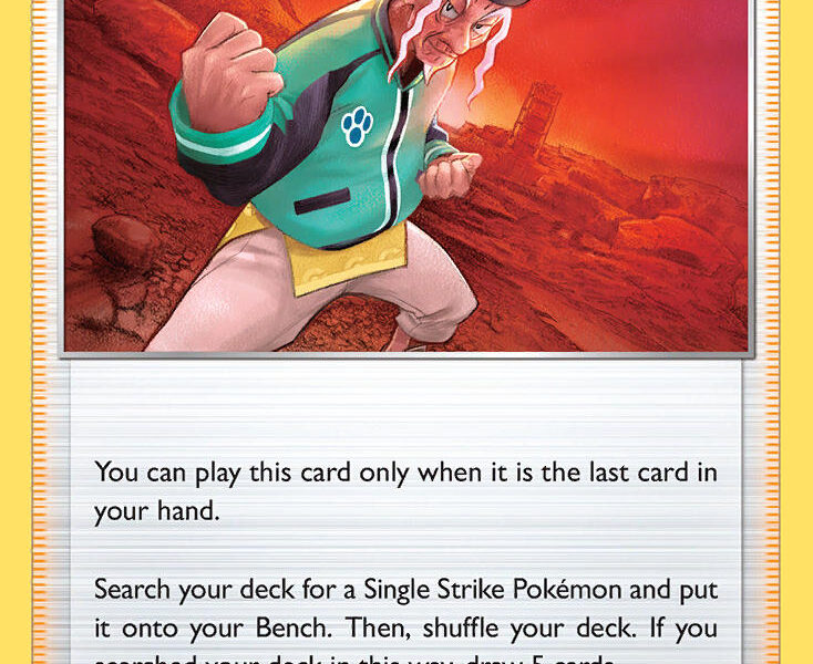 Single Strike Style Mustard Pokemon Kaart