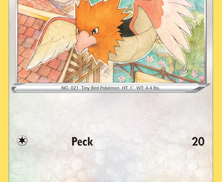Spearow Pokemon Kaart