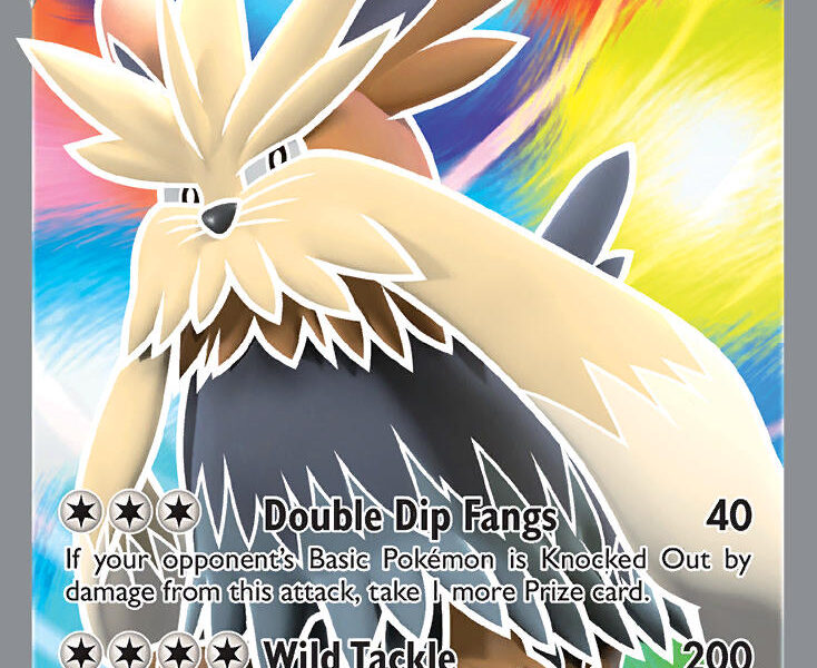 Stoutland V Pokemon Kaart