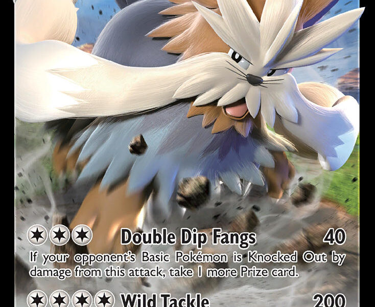 Stoutland V Pokemon Kaart