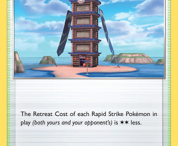 Tower of Waters Pokemon Kaart