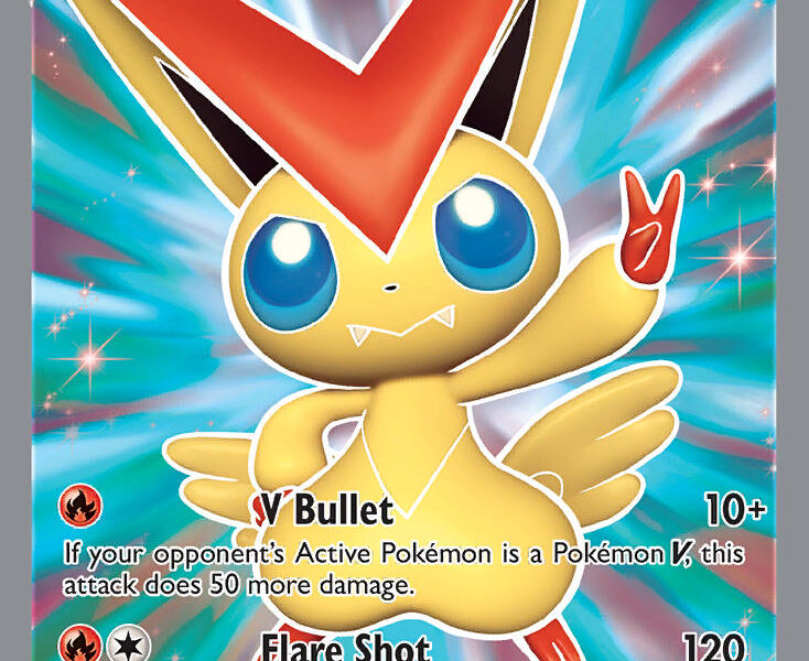 Victini V Pokemon Kaart