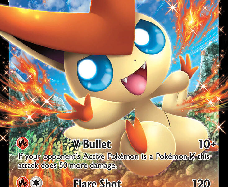 Victini V Pokemon Kaart