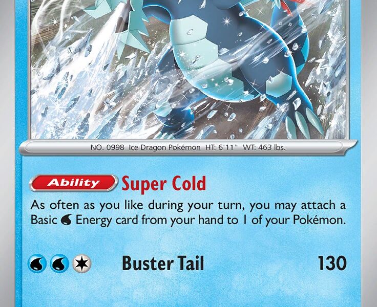 Baxcalibur Pokemon Kaart