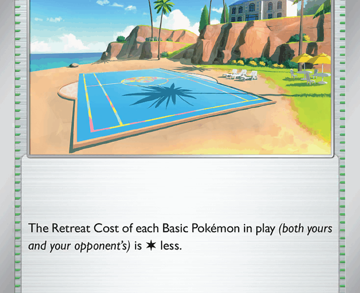 Beach Court Pokemon Kaart
