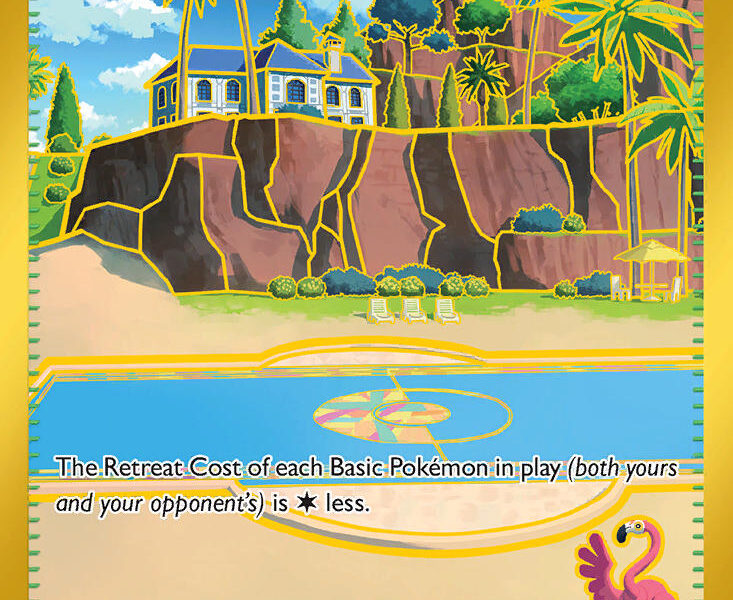 Beach Court Pokemon Kaart