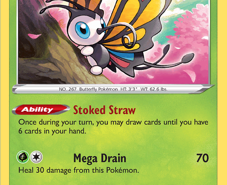 Beautifly Pokemon Kaart