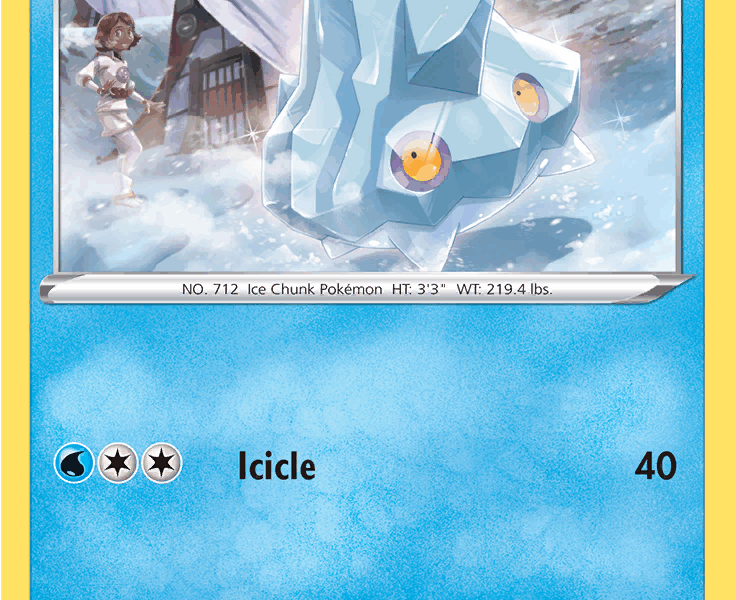 Bergmite Pokemon Kaart