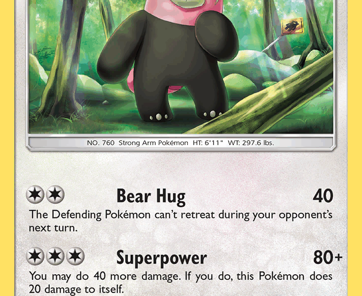 Bewear Pokemon Kaart