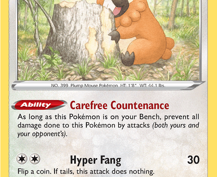 Bidoof Pokemon Kaart